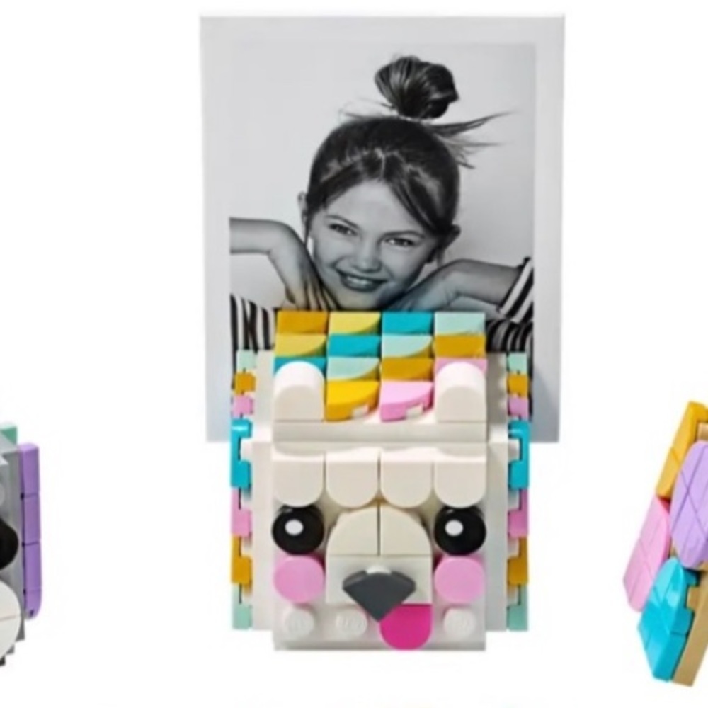 Lego DOTS Animal Photo Holder with collectable holder in center Lego miniature
